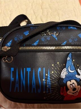 Disney Black & Blue Fantasia Mickey Crossbody Bag